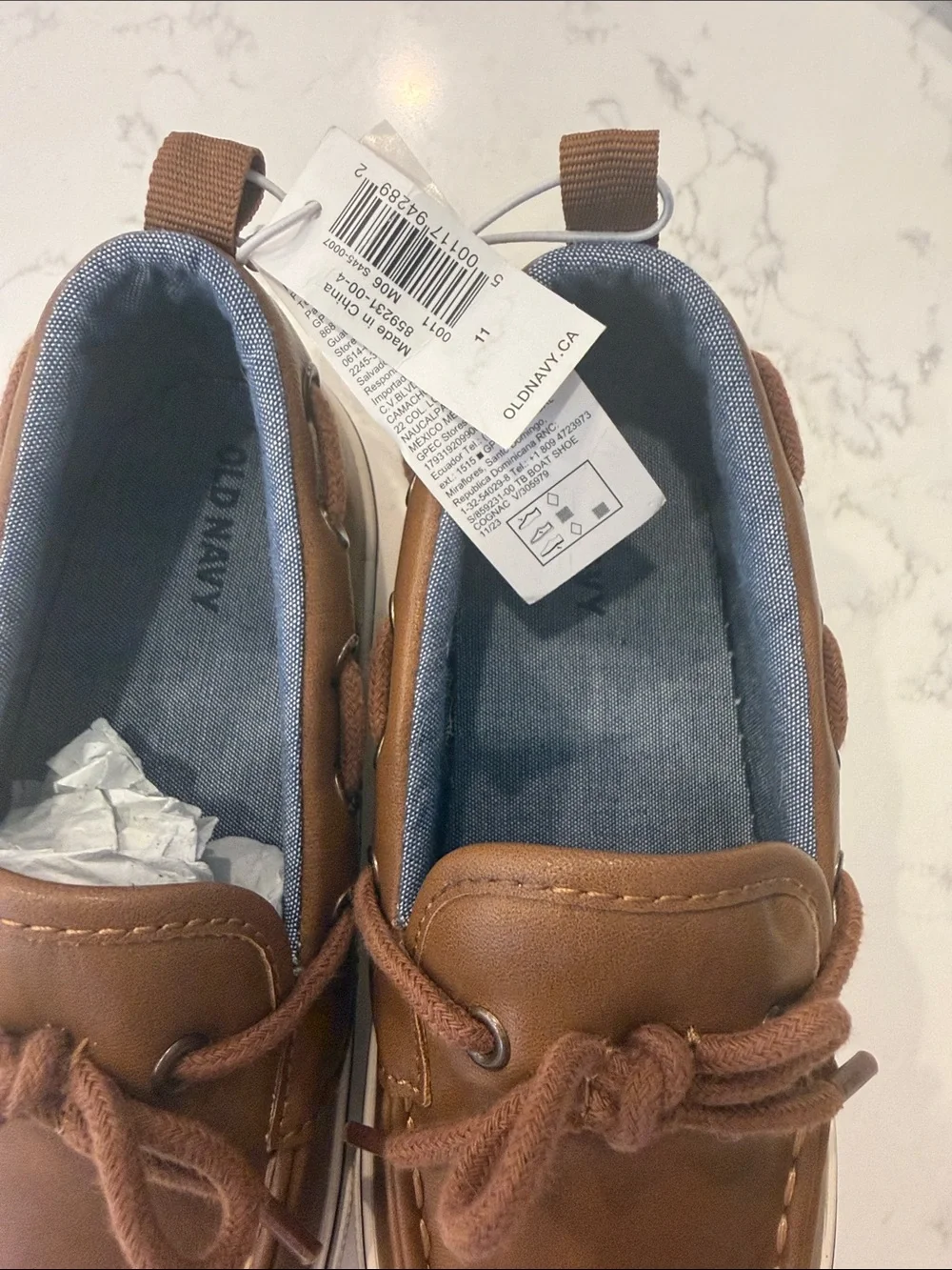 Old Navy Brown Kids Moccasin Boat Shoes size 11